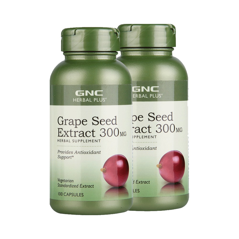【券后价:49元】 GNC健安喜美国葡萄籽粉胶囊进口300mg100粒 - GNC健安喜海外旗舰店
