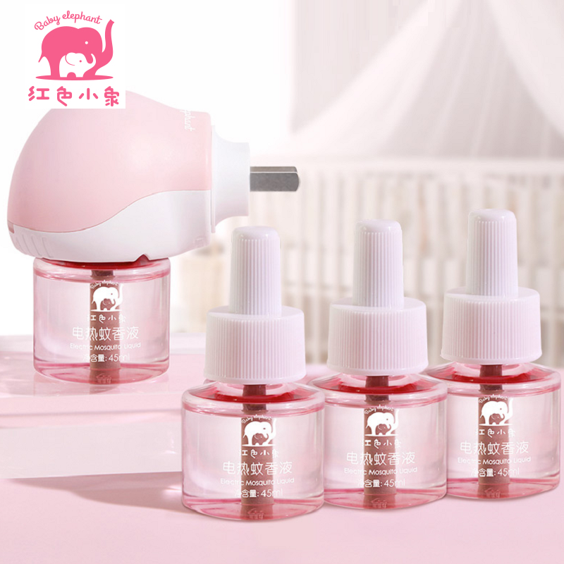 【券后价:24元】 【4液1器】红色小象无味蚊香液180天 - 红色小象旗舰店