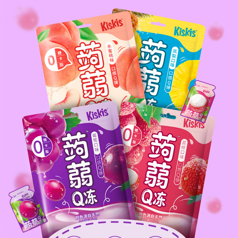 【券后价:31.04元】 【酷滋】KisKis0糖蒟蒻Q冻布丁4包 - 酷滋旗舰店