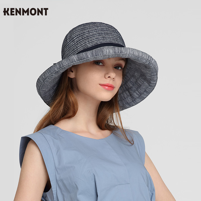 【券后价:168元】 卡蒙时尚遮阳防晒帽女春夏可折叠防紫外线 - kenmont旗舰店