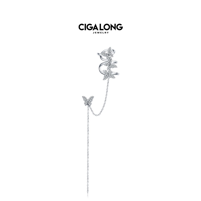 【券后价:79元】 CIGALONG龙梓嘉原创剪纸蝴蝶耳骨夹 - CIGA  LONG旗舰店