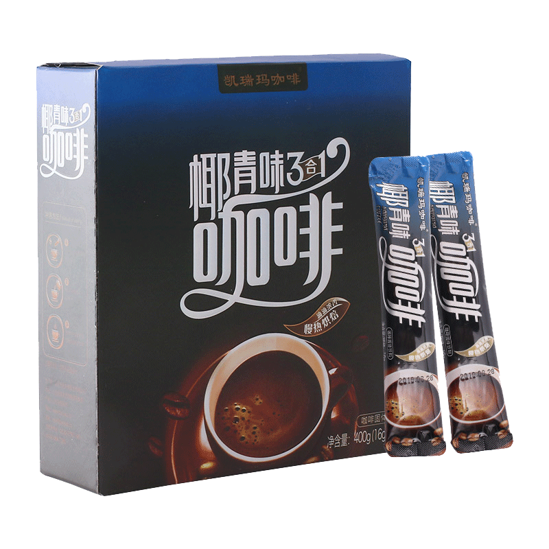 【券后价:8.8元】 【稳定签到】凯瑞玛三合一速溶椰青咖啡25条 - 凯瑞玛咖啡旗舰店