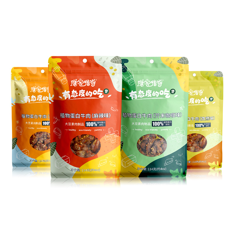【券后价:5.9元】 【可签到】植物蛋白牛肉粒114g