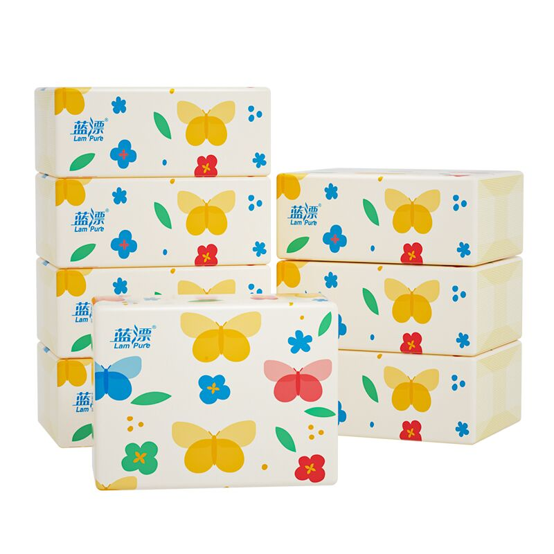 【券后价:5.9元】 部分人0元~蓝漂白色4层168张*8包