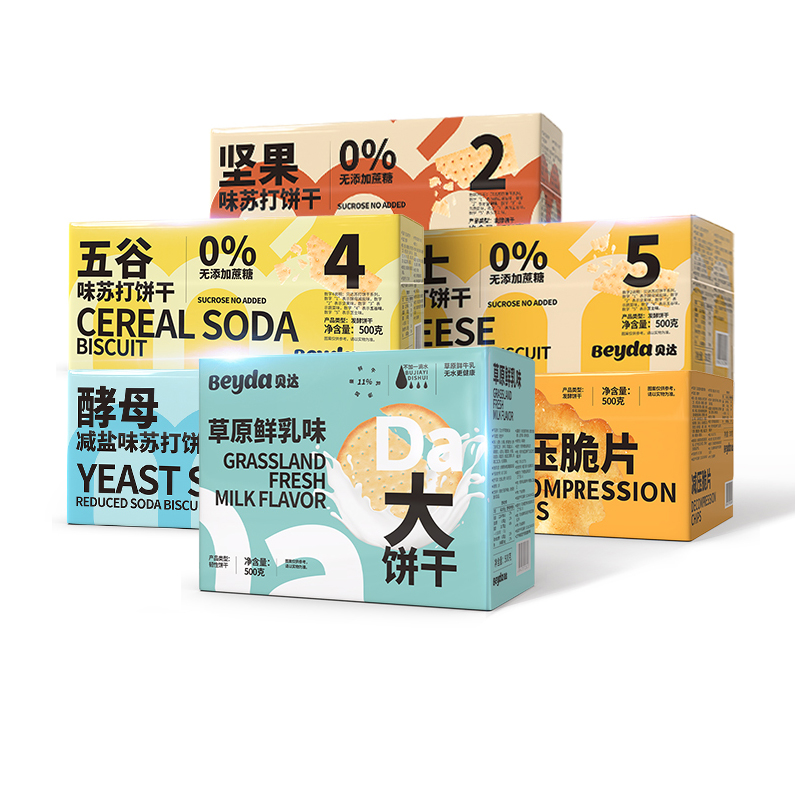 【券后价:14.9元】 【500g*2箱】Bedya贝达休闲零食大饼干 - Beyda旗舰店