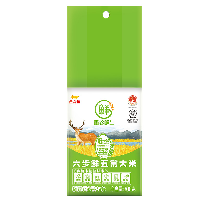 【券后价:7.9元】 【300g*2】稻谷鲜生东北五常大米 - 稻谷鲜生旗舰店