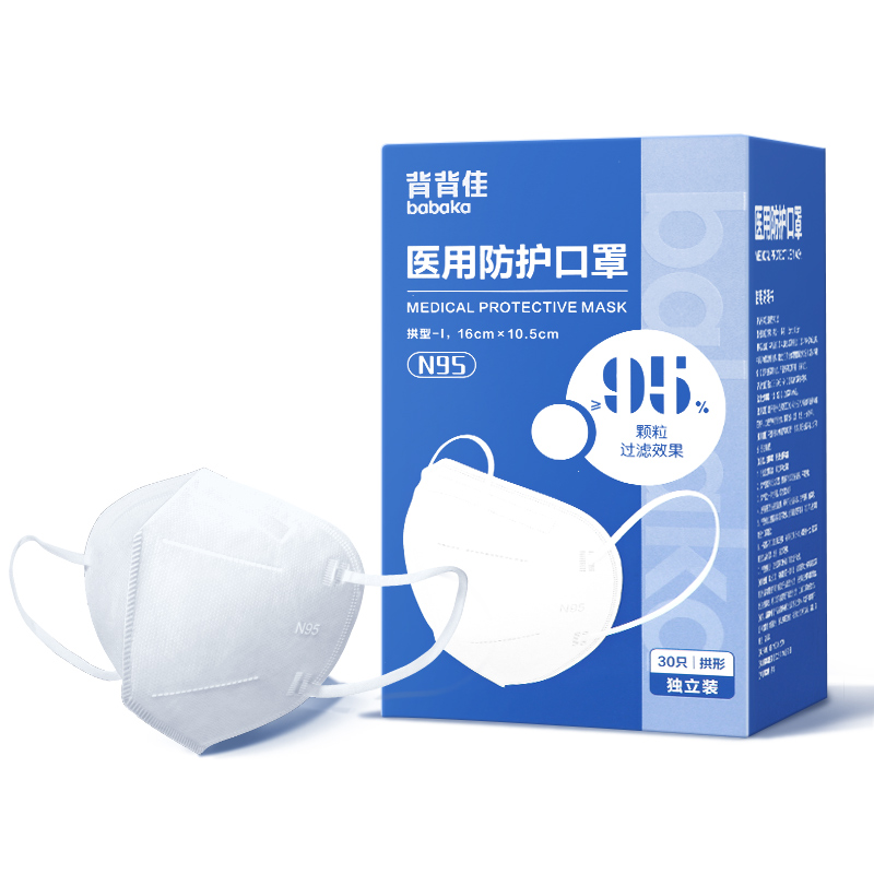 【券后价:29.9元】 灭菌独包！背背佳大牌N95医用30片 - 背背佳医疗器械旗舰店
