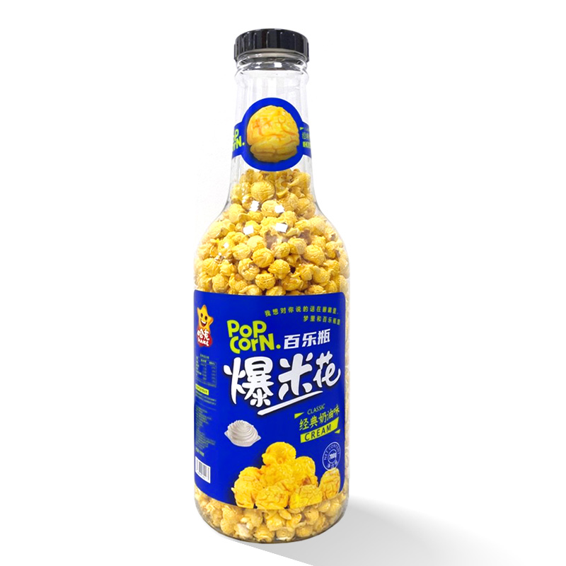 【券后价:22.9元】 哈克百乐瓶经典奶油味爆米花700g - hake旗舰店