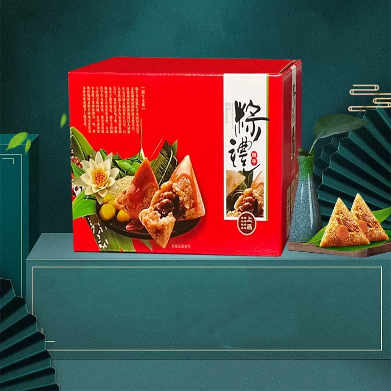 【券后价:6.9元】 6粽3味嘉兴风味粽子精美打包盒装600g
