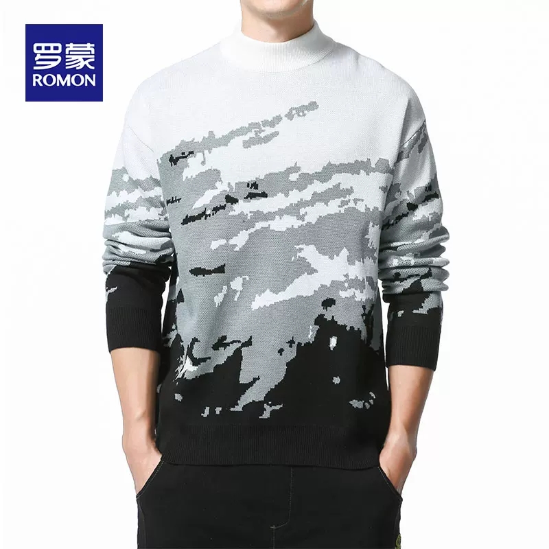 【券后价:25.9元】 天降补4元！罗蒙男士帅气针织衫毛衣 - ROMON罗蒙服饰旗舰店