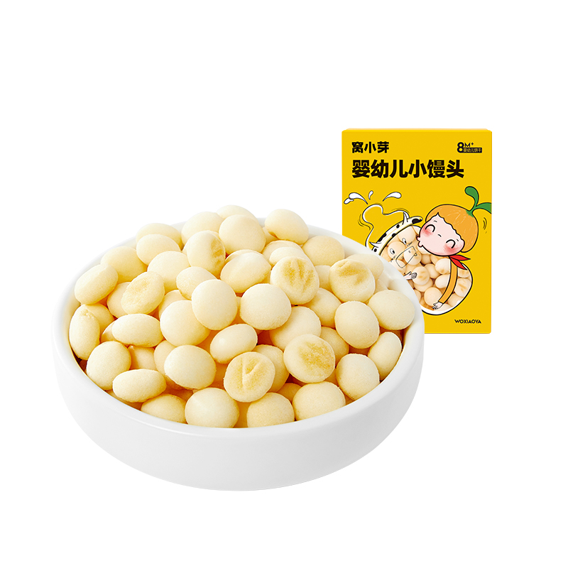 【券后价:23.11元】 【拍3件】窝小芽婴幼儿小馒头共3盒x80g - 窝小芽旗舰店