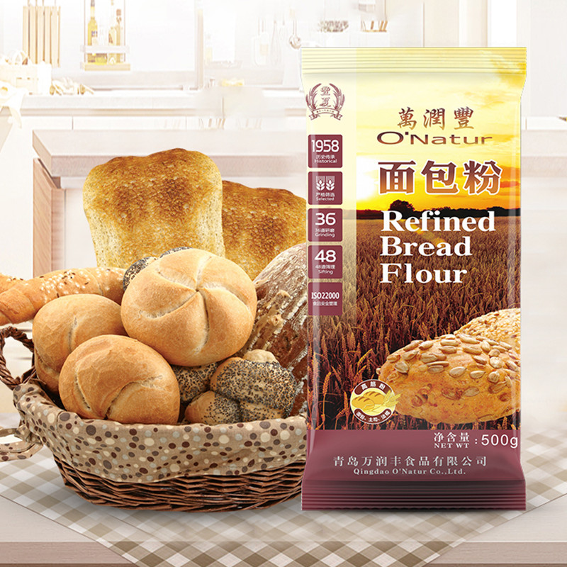 【券后价:7.9元】 万润丰高筋面包粉500g×2包 - onatur旗舰店