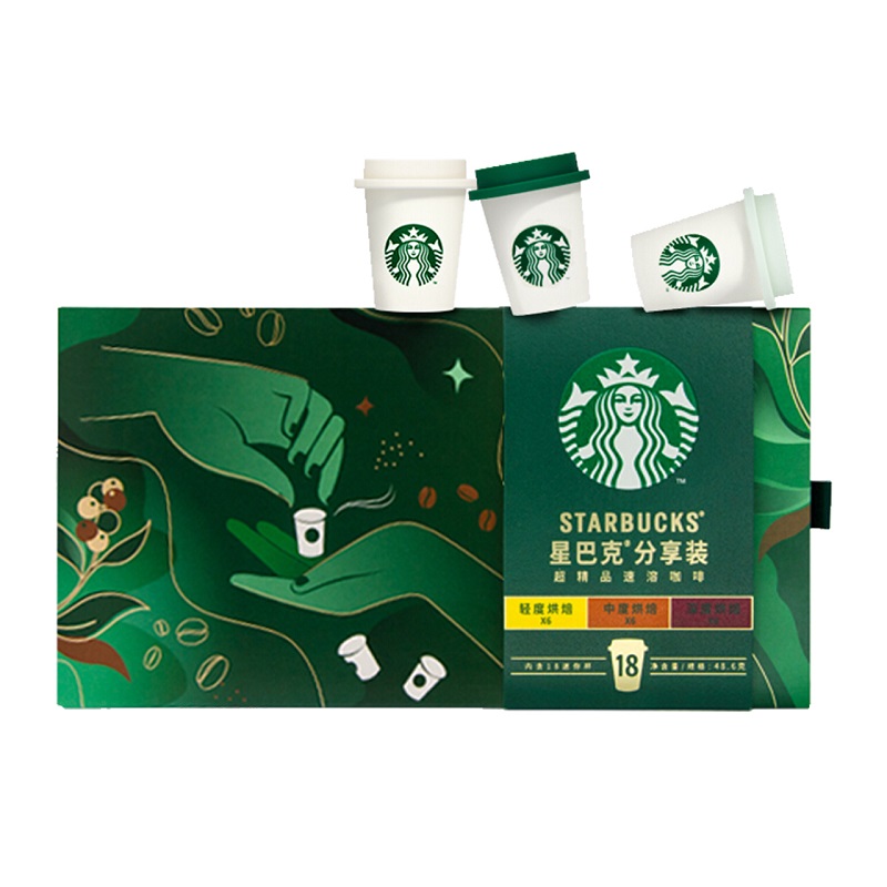 【券后价:108元】 【星巴克】超精品速溶黑咖啡迷你杯2.7g*18 - 天猫超市