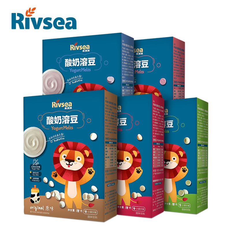 【券后价:53.6元】 【拍3件】禾泱泱儿童益生菌酸奶溶豆 - rivsea禾泱泱旗舰店