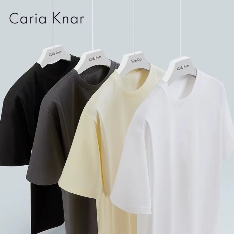 【券后价:22.99元】 CariaKnar重磅情侣短袖纯色T恤 - CariaKnar旗舰店