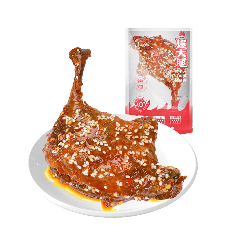 【券后价:6.9元】 燃鸭香辣酱香鸭腿110g - 燃鸭旗舰店