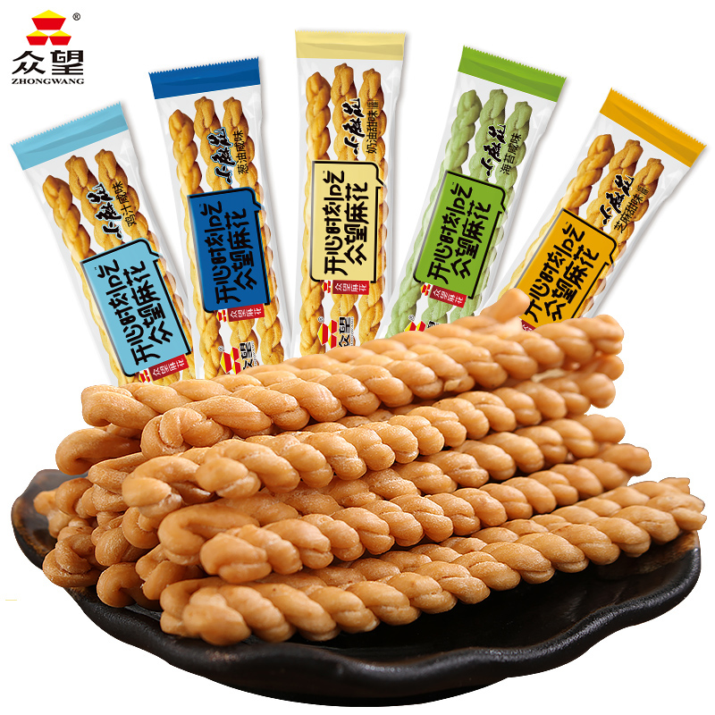 【券后价:19.8元】 小麻花多口味小吃休闲零食1000g - 众望食品旗舰店