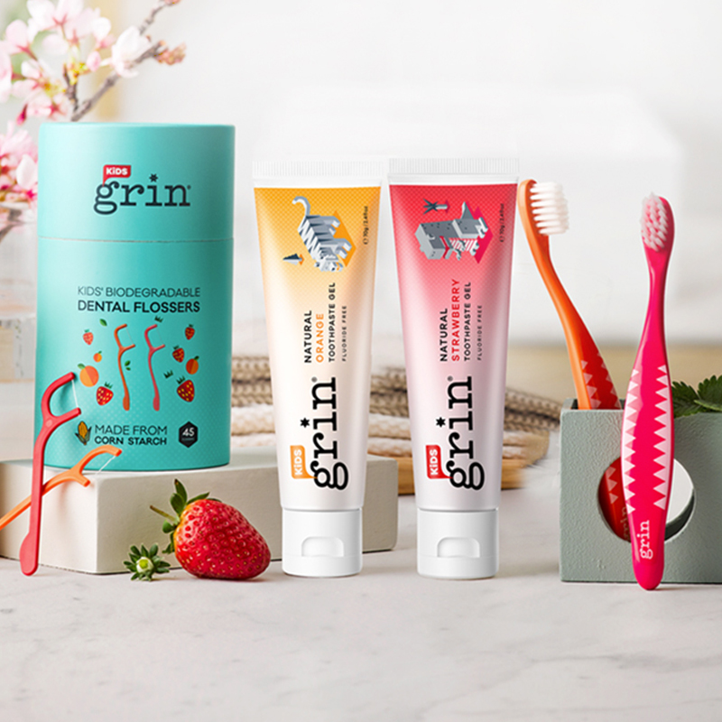 【券后价:59元】 格润grin新西兰进口宝宝防蛀含氟牙膏 - grin口腔护理旗舰店
