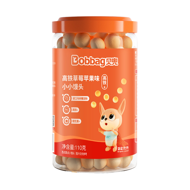 【券后价:9.9元】 【贝兜】儿童小零食辅食小馒头110g - 贝兜旗舰店