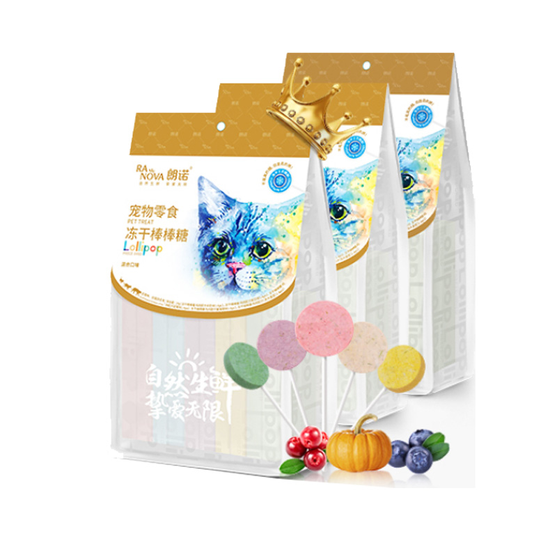 【券后价:35.6元】 【朗诺】猫咪零食鸡肉冻干棒棒糖 - 朗诺宠物食品旗舰