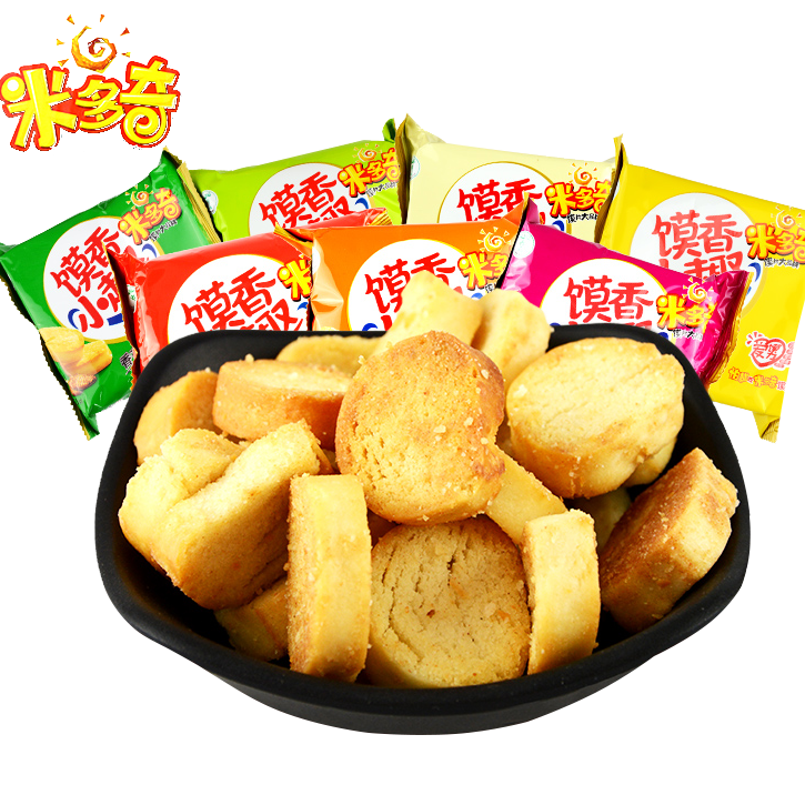 【券后价:10.8元】 【米多奇】香烤馍丁片整箱