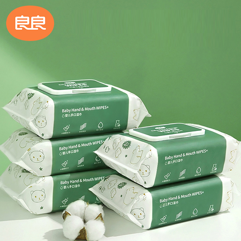 【券后价:19.9元】 【良良】婴儿木糖醇手口湿巾80抽*5包 - 良良南昌专卖店
