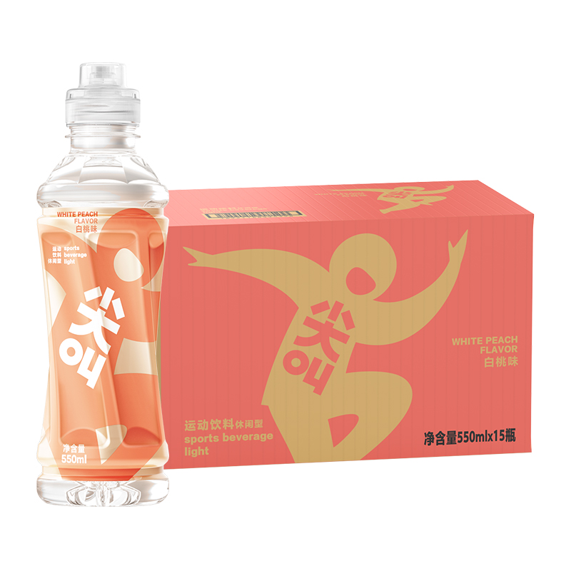 【券后价:54.5元】 农夫山泉尖叫白桃味550ml*15瓶 - 天猫超市