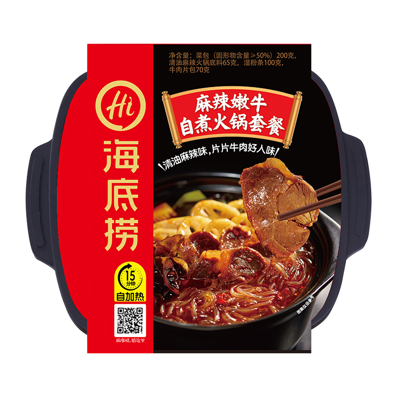 【券后价:33.9元】 海底捞麻辣嫩牛435g自煮食品速食 - 天猫超市