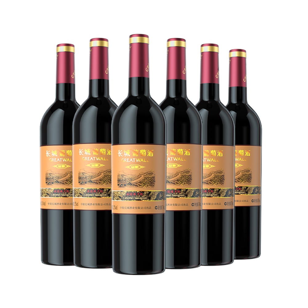 【券后价:119元】 【中粮长城】干红葡萄酒赤霞珠750ml*6瓶 - 天猫超市