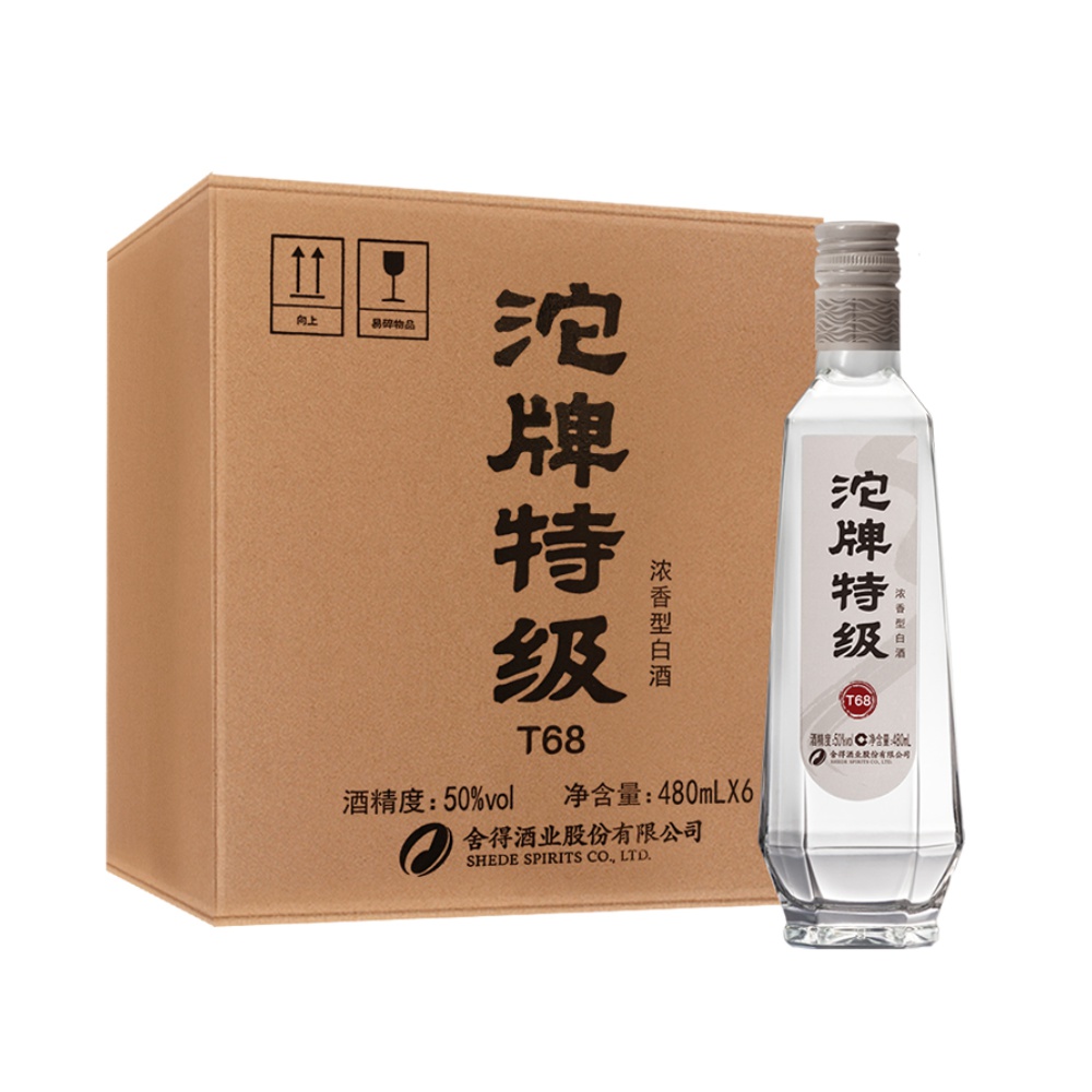 【券后价:408元】 沱牌舍得T68特级酒50度480ml*6瓶装浓香型 - 天猫超市