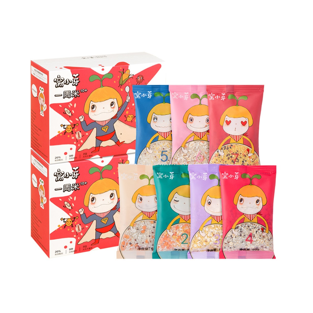 【券后价:19.95元】 窝小芽婴儿营养粥辅食350g*2盒 - 天猫超市