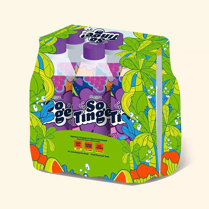【券后价:9.9元】 葡萄风味碳酸饮料325ml*6瓶 - spritzer事必胜旗舰店