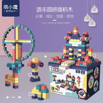 【京东】萌小鹰大颗粒DIY桶装积木 (360颗粒盒装)