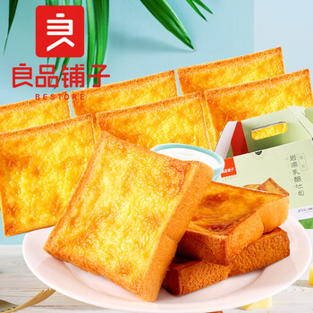【自营】良品铺子 岩焗乳酪吐司礼盒500g