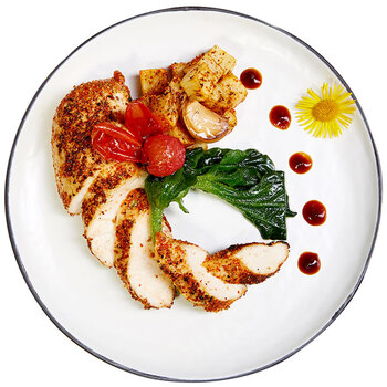优形（ishape）低脂即食鸡胸肉 奥尔良口味*5+烧烤口味*5