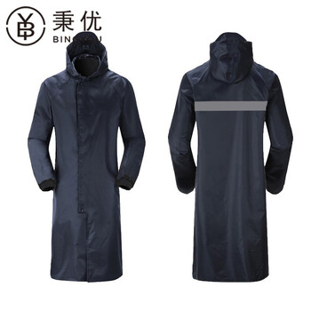 秉优 连体雨衣反光成人加长款一件装