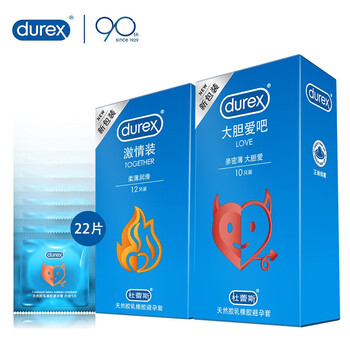 【京东国际 超值正品】
杜蕾斯durex激情大胆爱超薄组合22片