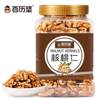 百历坚 罐装核桃仁500g