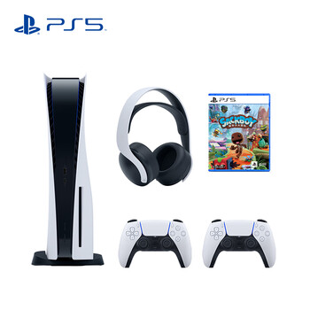 【京东】索尼（SONY）PS5 PlayStation5双手柄套装&PULSE 3D耳机组&麻布仔+赠品收纳盒