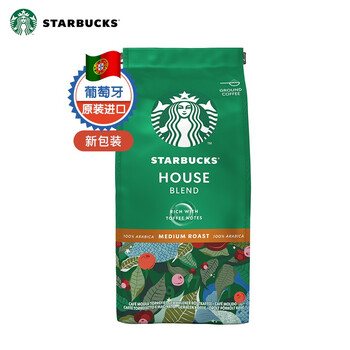 星巴克Starbucks咖啡原装进口特选综合研磨咖啡粉中度烘焙200g