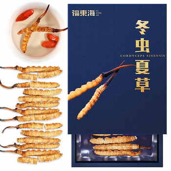 福东海 冬虫夏草【精选款】断草1克 (4-5条/克) 高洁净饱满冻干虫草几乎全虫体 饱满干度足 性价比更高