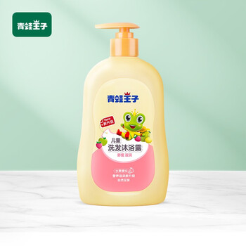 青蛙王子 儿童洗发水沐浴露二合一 水果精华 480ml