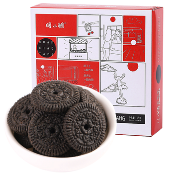 【官方旗舰店】暖小糖 丹麦风味巧克力饼干65g*10盒