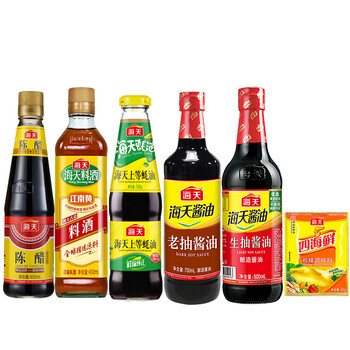 极速版-百元生活费-领15-4券
【自营】海天调料 生抽+老抽+陈醋+料酒+蚝油+鸡精