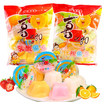 【京喜自营】喜之郎 果冻 什锦360g*2包+乳酸360g*1包