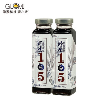 蜜小优 蜂蜜100%蓝莓原浆420ml（1兑5）