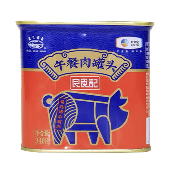 13.9补贴包邮
珠江桥牌 午餐肉罐头340*2