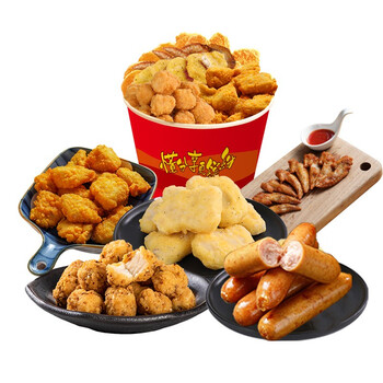 大江（DAJIANG）即食半成品 炸鸡全家桶礼盒1990g（5包)
