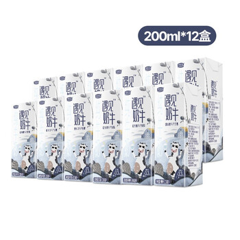 君乐宝 遇见奶牛 全脂纯牛奶 量贩装200ml*12盒