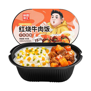 锅圈食汇 自热米饭 红烧牛肉饭382g/盒
